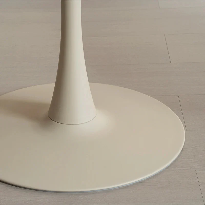 Tiana Round Dining Table [Travertine] [80 cm]