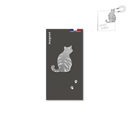 Magnet en métal chat "matou"