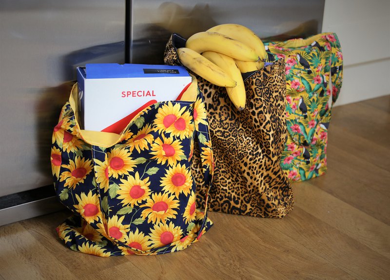Tote Bag, Reusable Shopping bag, Grocery Bag, Large Shopping Bag, Eco Bag, Eco Friendly, Plastic Free, Zero Waste