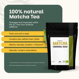 Matcha-Pulver in Zeremonienqualität – 60 Gramm