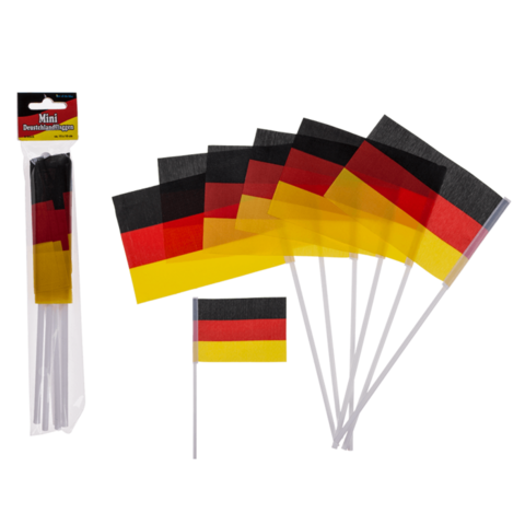 Timmy Toys - Mini Deutsche Flagge - 15x10 cm - 1 Stück