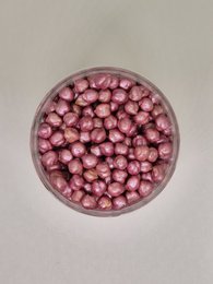 Light pink round sensory beads, tactile fidget toy, smooth spheres for sensory play.