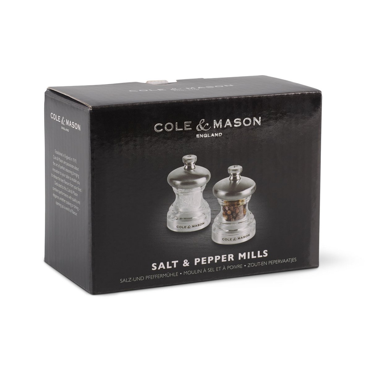 Button Pepper and Salt Mill Set 6,5cm
