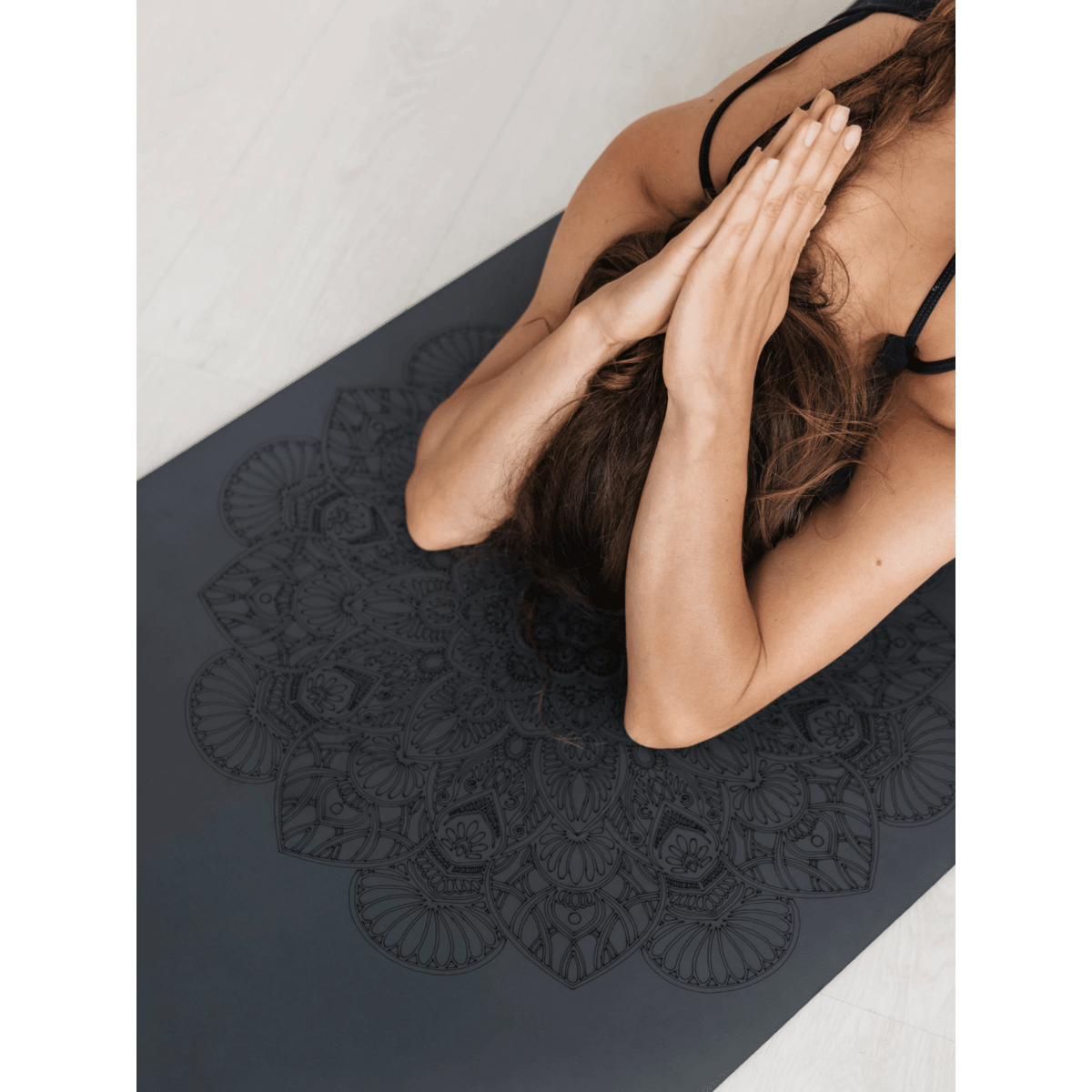 DIYogi™ GRAUE YOGAMATTE – MANDALA