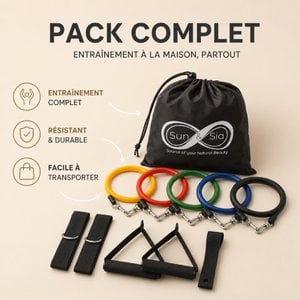 11-teiliges Übungspaket – Übungs- und Kraftset – Heimsport und Fitness – Yoga-Zubehör