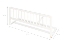 Bed guard „Classic”, white lacquered