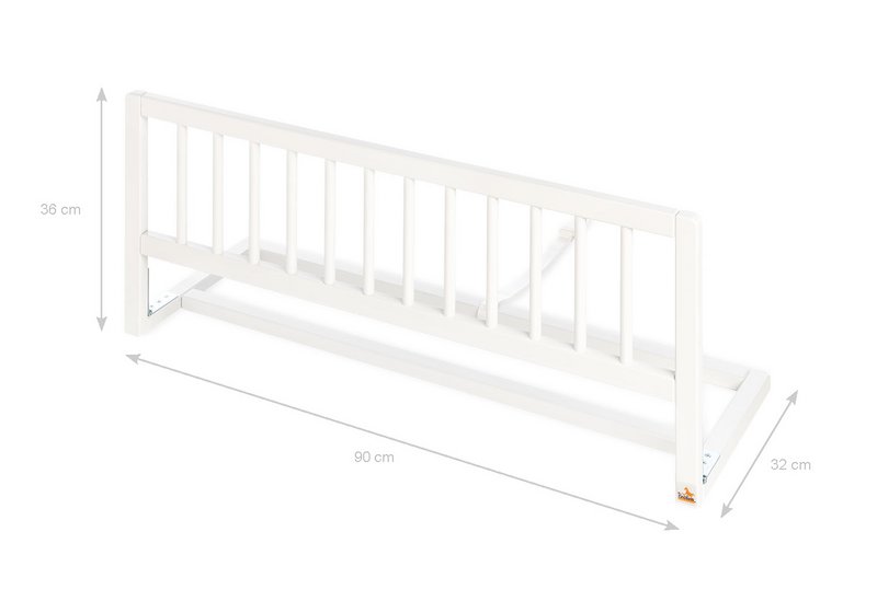 Bed guard „Classic”, white lacquered