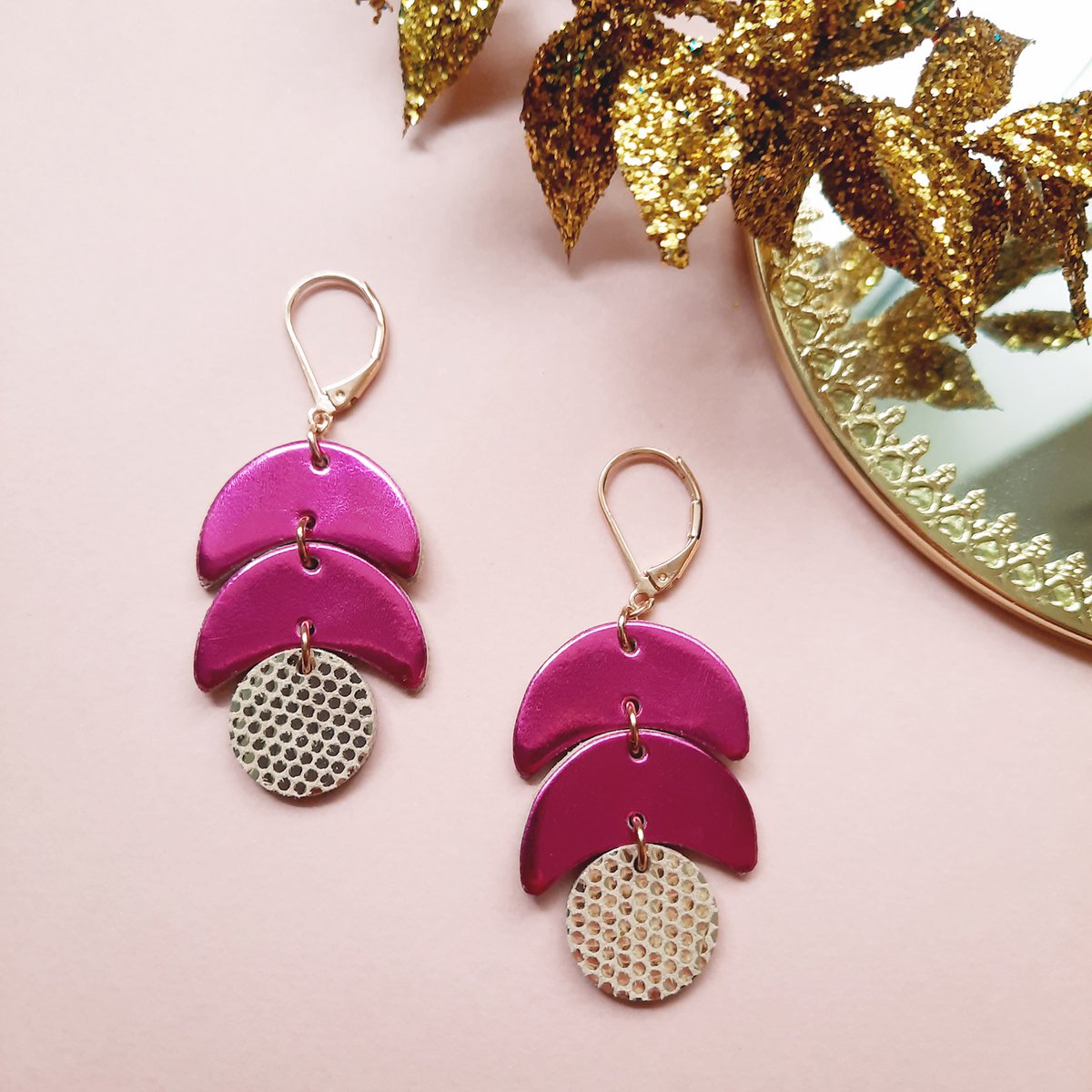 CALDER Fuchsia Ohrringe
