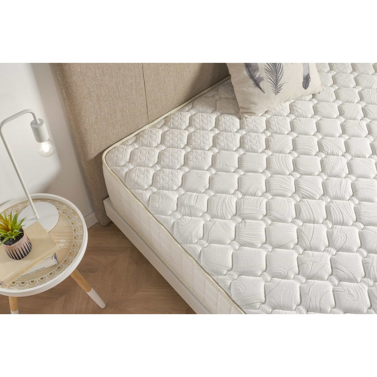 Olympus Visco -elastische matras - Wit - Dikte: 30 cm - Moonia