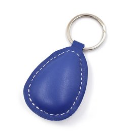 Boze oog handgemaakte lederen sleutelhanger