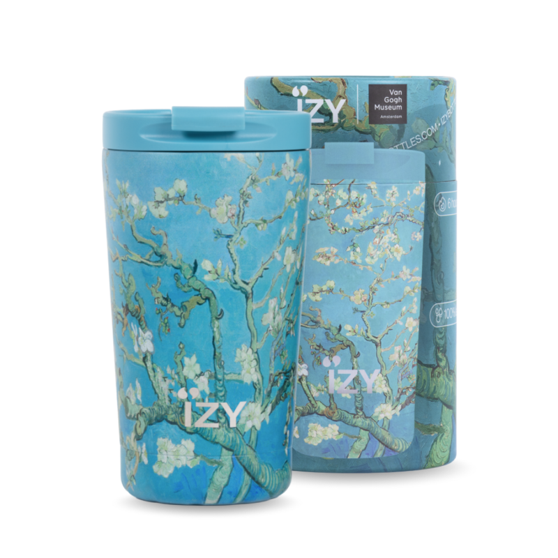 IZY THERMOS MUG - Mandelblomst - 350 ml TO -GO Isoleret kaffekrus