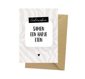 Geschenkgutschein - gemeinsam etwas essen