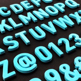 Modern magnetic letters - Unique Colors