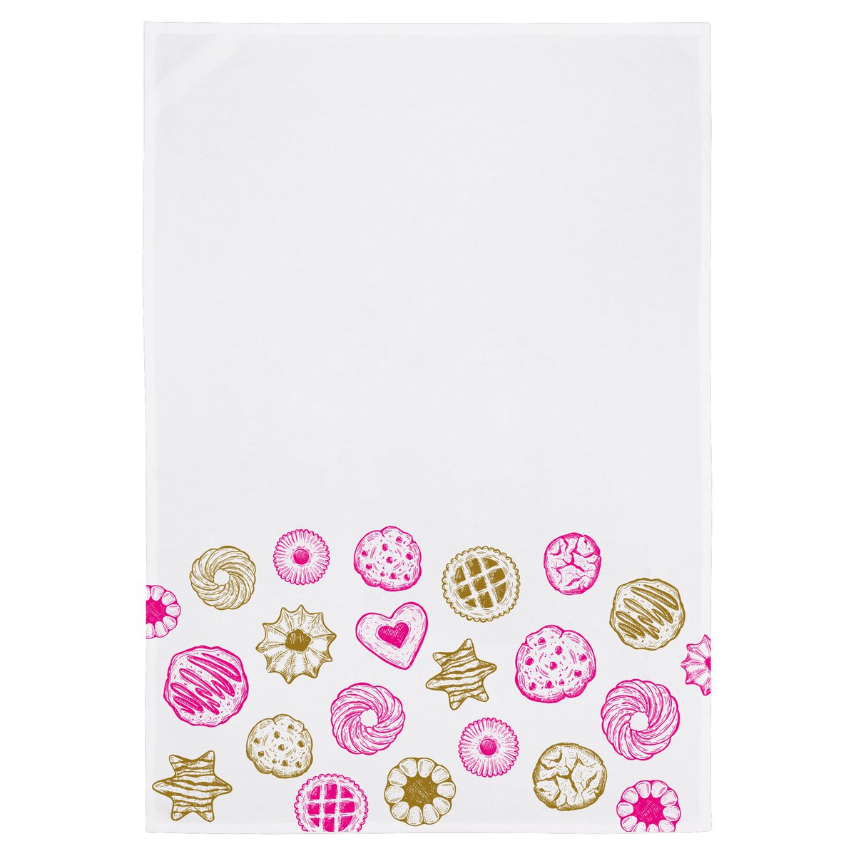 Tea towel white, Christmas bakery