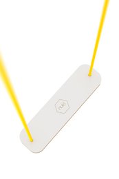 Balançoire RECTANGLE Blanc / Corde Jaune