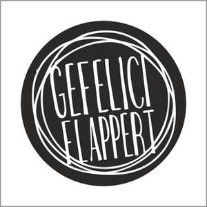 Herzlichen Glückwunsch Flapper - Wish Label
