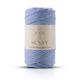 Sensy Premium 3 mm - cordoncino macramè a filo singolo in cotone riciclato al 100%.
