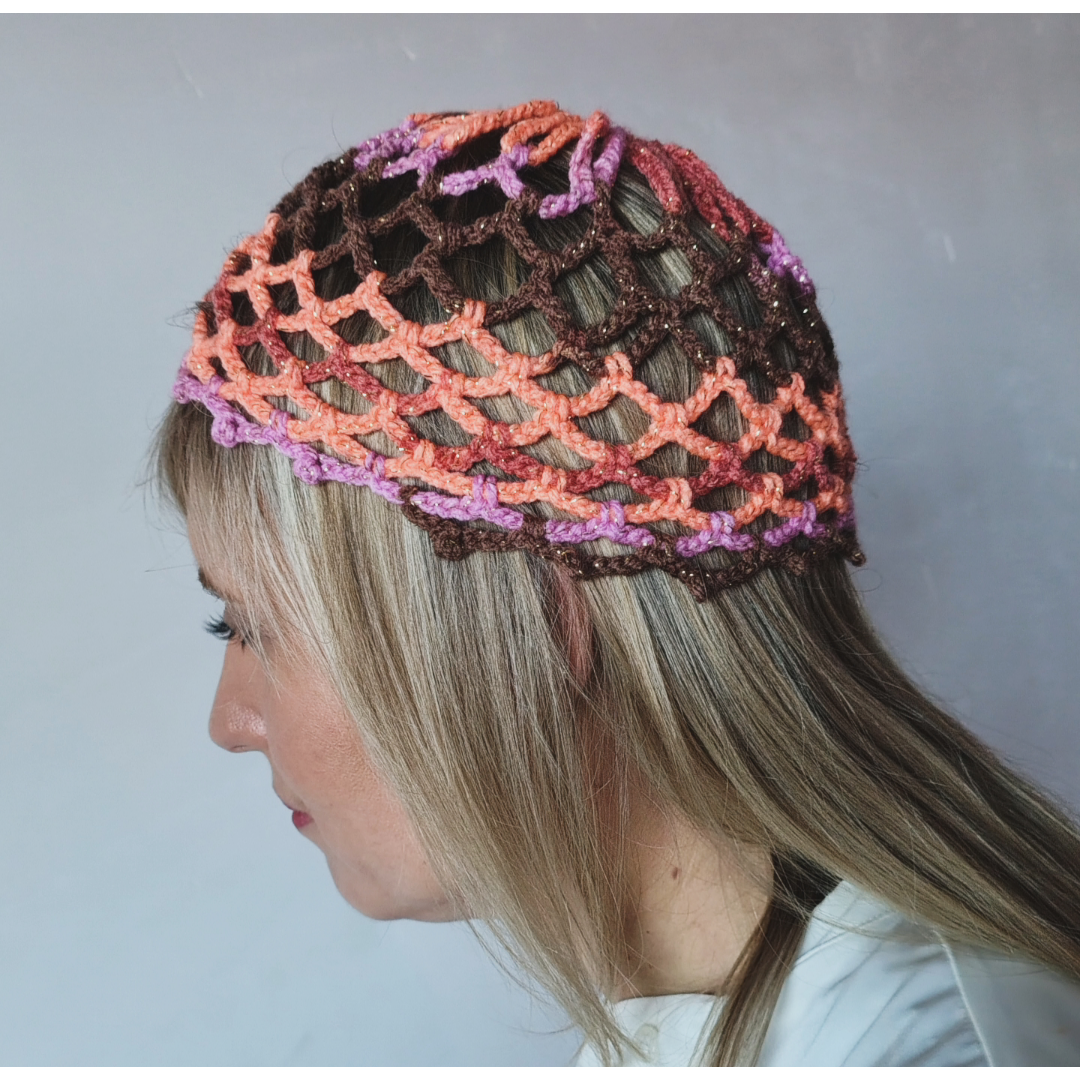 DIY Complete Package Learn to Crochet Mesh Cap