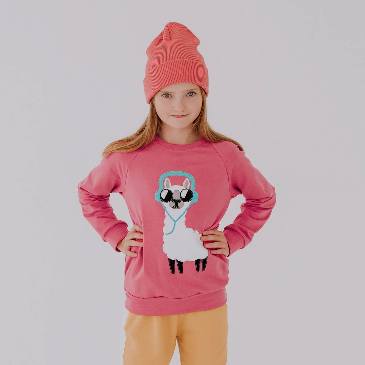 Lama-Sweatshirt für Kinder