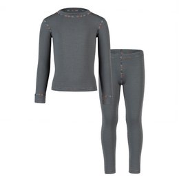 Merino 250-set met lange mouwen voor kinderen Perfect Grey