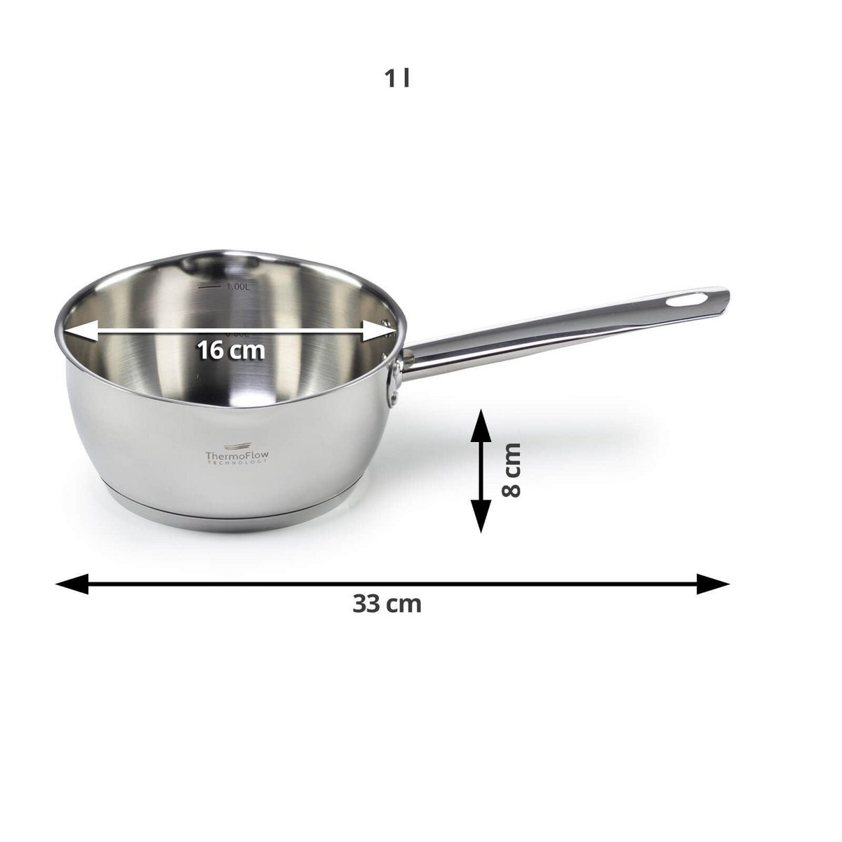 Pour & Cook Saucepan with glass lid - 16 cm