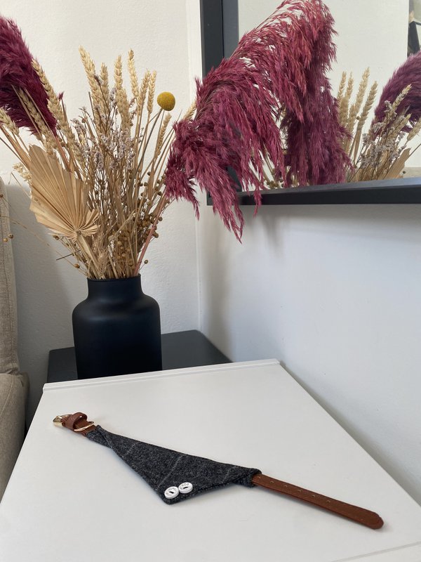 ByTiekeman - Kattehalsbånd - Grå - 20-30 cm