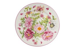 Plato postre de porcelana Peony Bouquet 19,5 cm Isabelle Rose