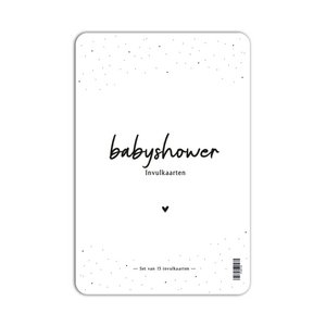 Fyllbooks BabyShower Filling cards 15 pieces - A5