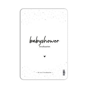 Fyllbooks BabyShower Filling cards 15 pieces - A5