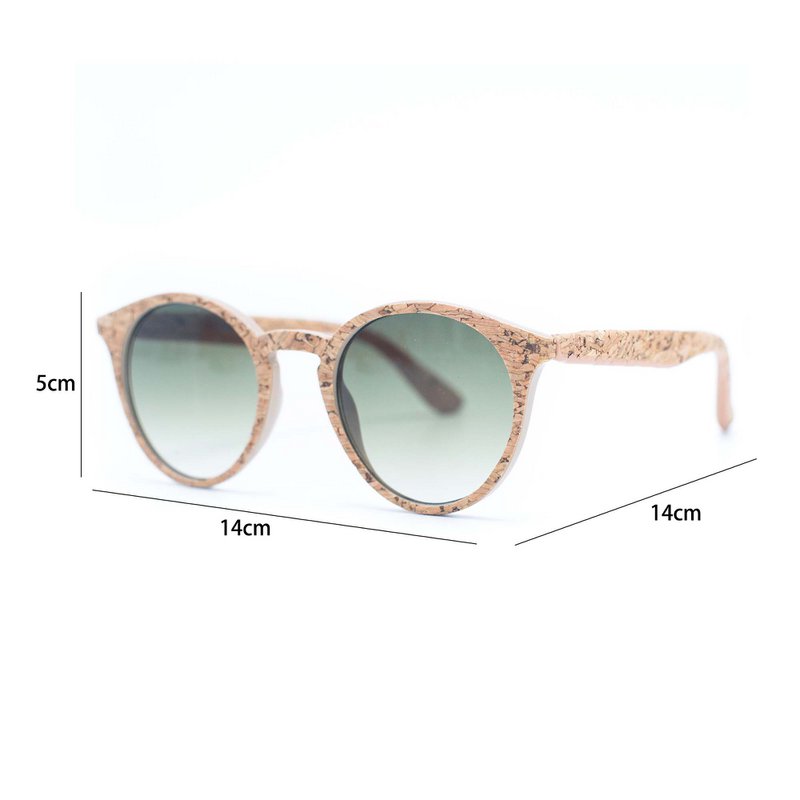 Damen-Sonnenbrille mit UV-Schutz aus Kork (einschließlich Etui L-500) L-858