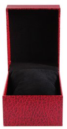 Watch folding box, cardboard, red, 7.5 cm x 9 cm x 11 cm