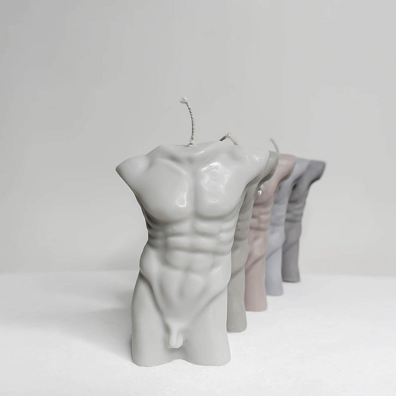 Amari men torso candle