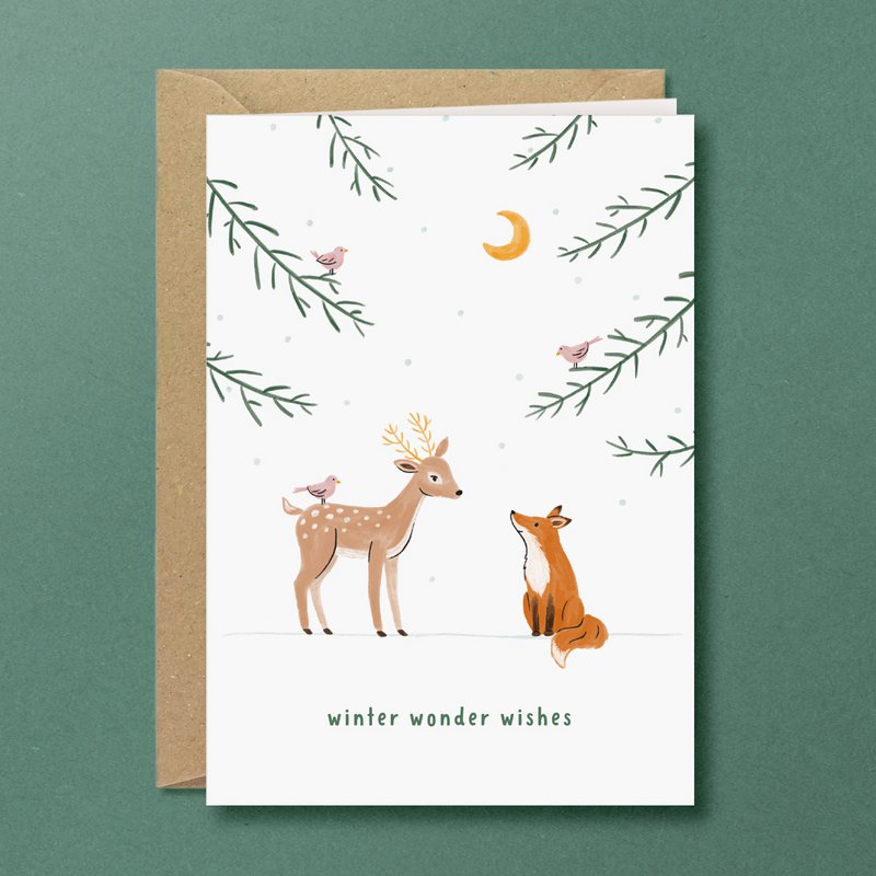 Christmas card | Woodland friends | Woodland animals