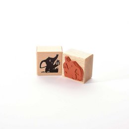 Stempel: olifant met cadeau