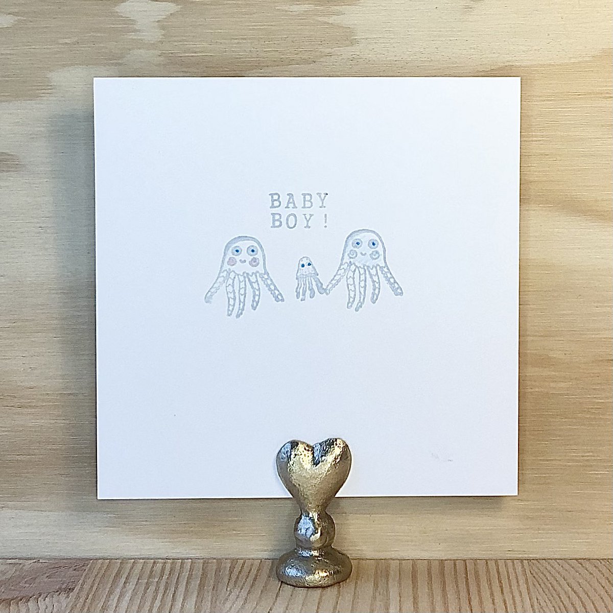 Kaart Baby Boy Fam van Drie