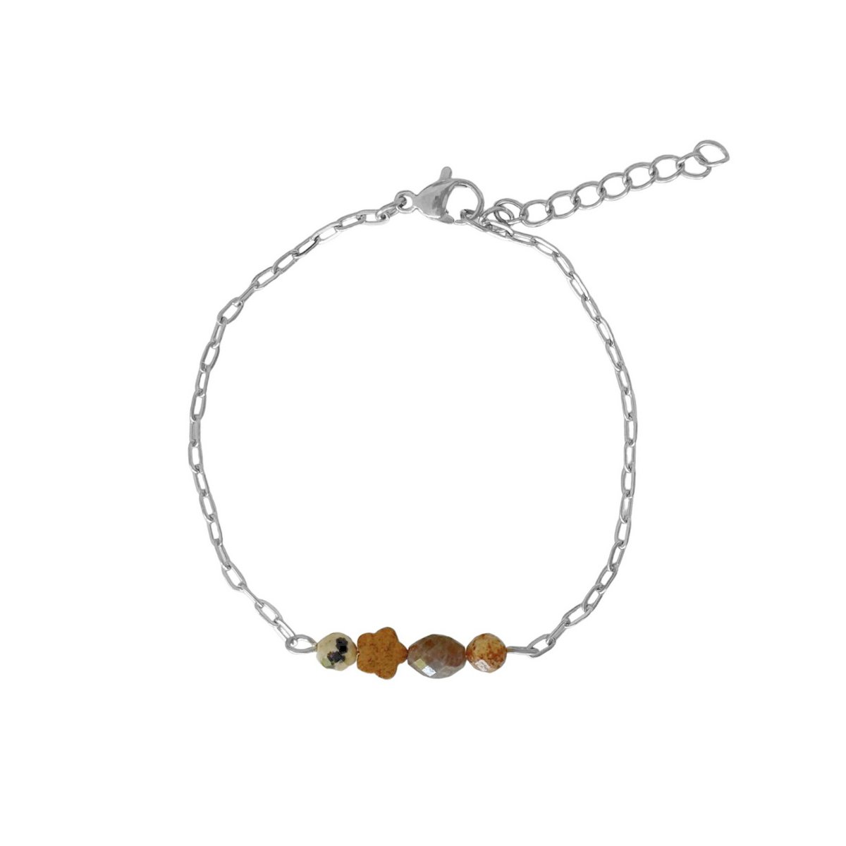 Jasper & Brown Labradorite Armbånd - Sølv