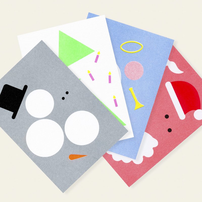 Risographie Postkarte – Chaos-Engel – DIN A6