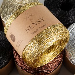 Sensy Premium 350 iarde % 100 filato ritorto metallizzato poliestere