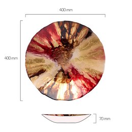 Abstract Red Bowl