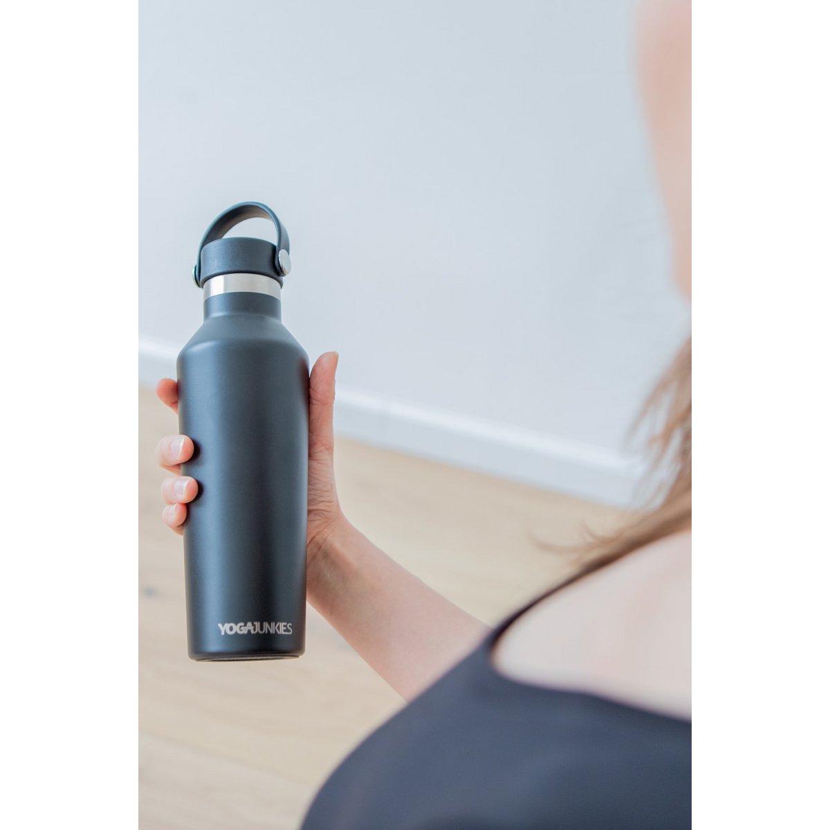 Edelstahl-Wasserflasche mit Sportverschluss