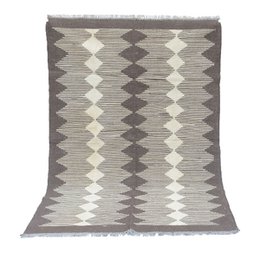 Alfombra Kilim moderna cielo pálido