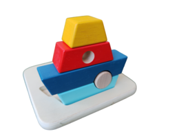 Puzzle in legno in barca 3D - Assemblaggio e stack - 12 m+ giocattolo in legno