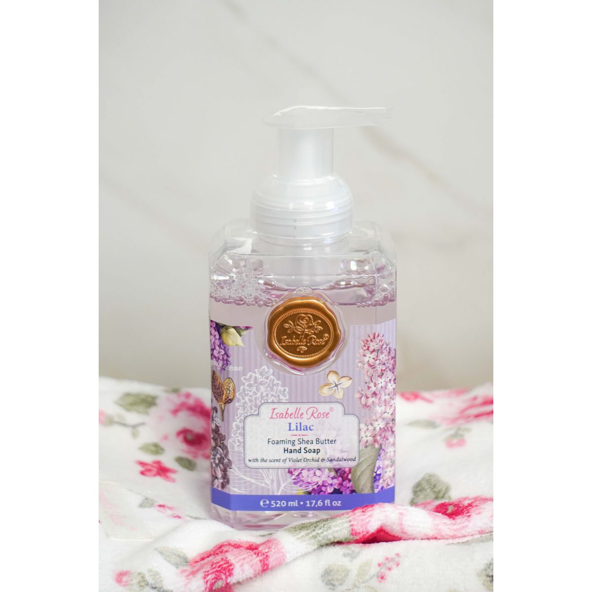 Sapone schiumogeno al burro di karitè Lilla 520 ml Isabelle Rose