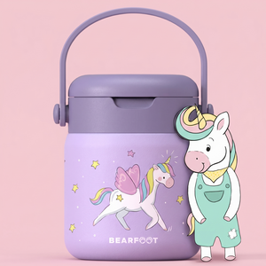 Thermal container children's stainless steel - unicorn purple