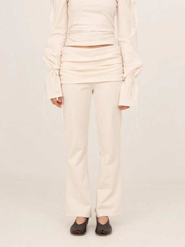 Angelic White Jersey Pants