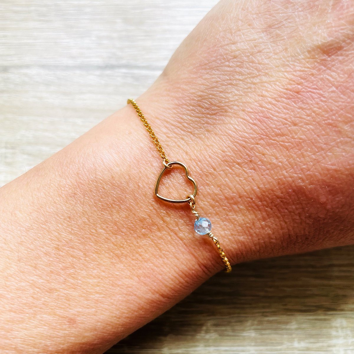 Brazalete de piedra natal de mi corazón