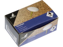 Chinchetas Kangaro capota blanca 100 piezas en caja