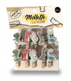 Dinosaur wooden clips, cute character design, colorful, children's accessories, decorative clothespins.