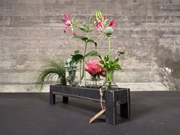 tray black berlin glass hold narrow 50