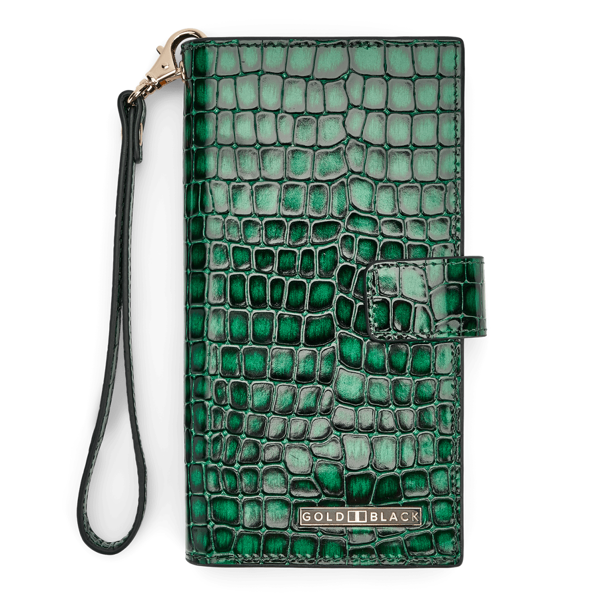 Billion portemonnee met gsm-zakje van leer MILANO design Green